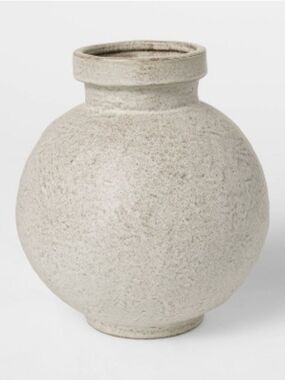 Threshold Designed With Studio McGee Round Textured Ceramic Vase